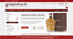 Desktop Screenshot of grappashop.de