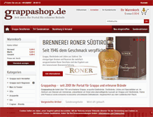 Tablet Screenshot of grappashop.de